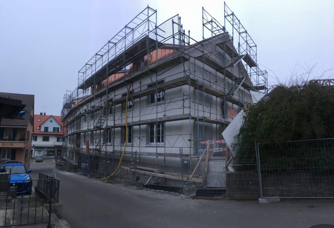 Ersatzneubau Falken 11-Familienhaus mit Gewerbe, Hauptstrasse, Aadorf