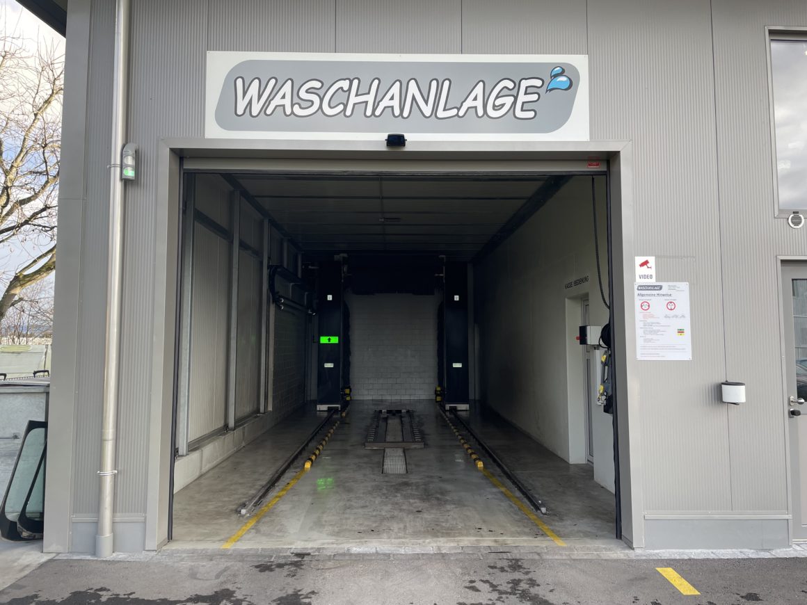 Anbau Waschanlage für Autohändler an best. Werkstatthalle Ellikon a.d. Thur