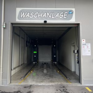 Anbau Waschanlage für Autohändler an best. Werkstatthalle Ellikon a.d. Thur