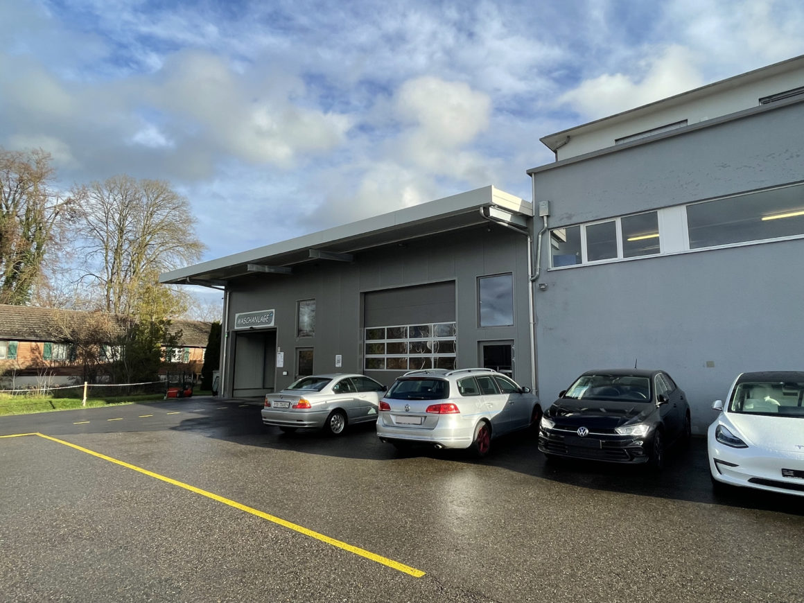 Anbau Waschanlage für Autohändler an best. Werkstatthalle Ellikon a.d. Thur